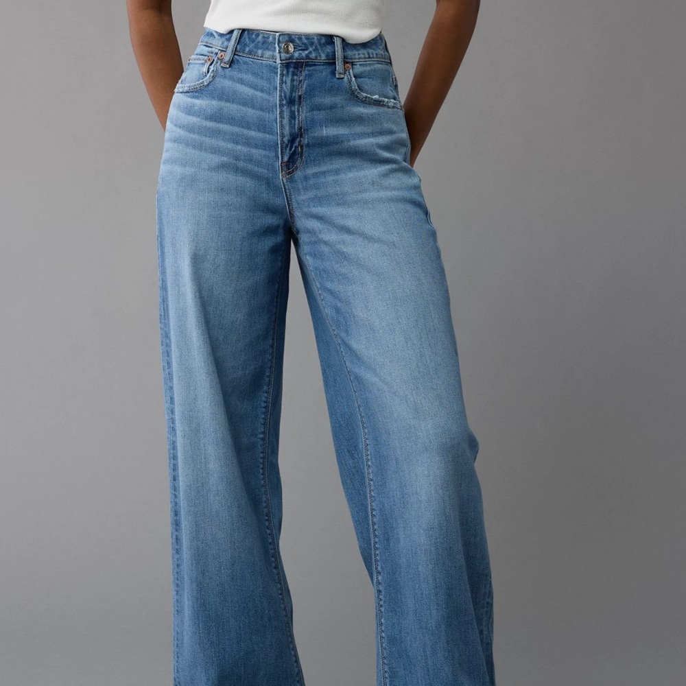 American Eagle Outfitters Light Blue Flare Jeans